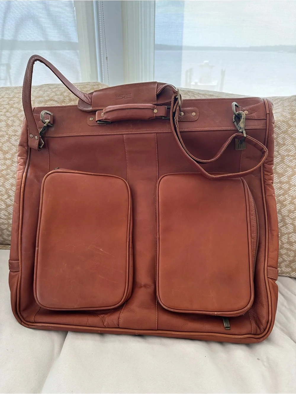 Men's or ladies leather garment bag